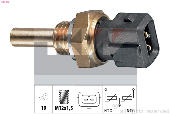Senzor,temperatura lichid de racire 530 192 KW
